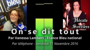 France Bleu réseau national - On se dit tout du 11 novembre 2016 - Mon métier est insolite
